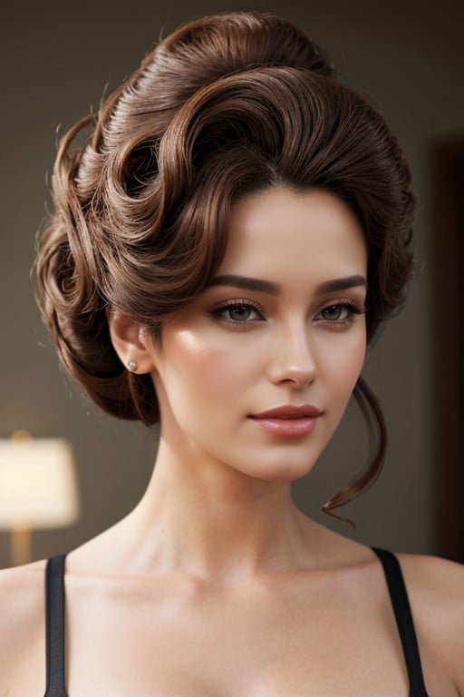 18+, Massive Voluminous Bouffant Beehive Hairstyle Asian AI Porn