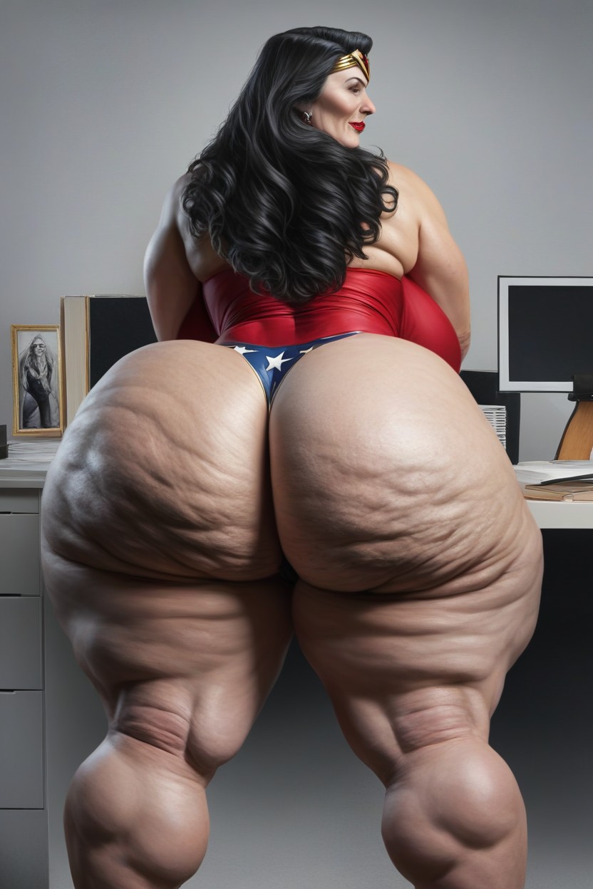 Booty Cheeks Extremely Huge, Extremely Large Ass, Ssbbw AI Porn