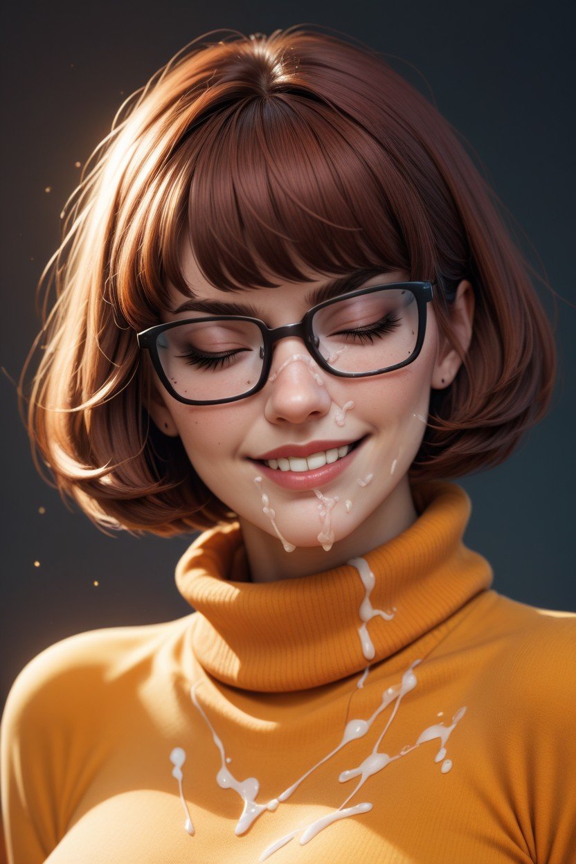 Close Up, Eyes Closed, Velma Dinkley헨타이 AI 포르노