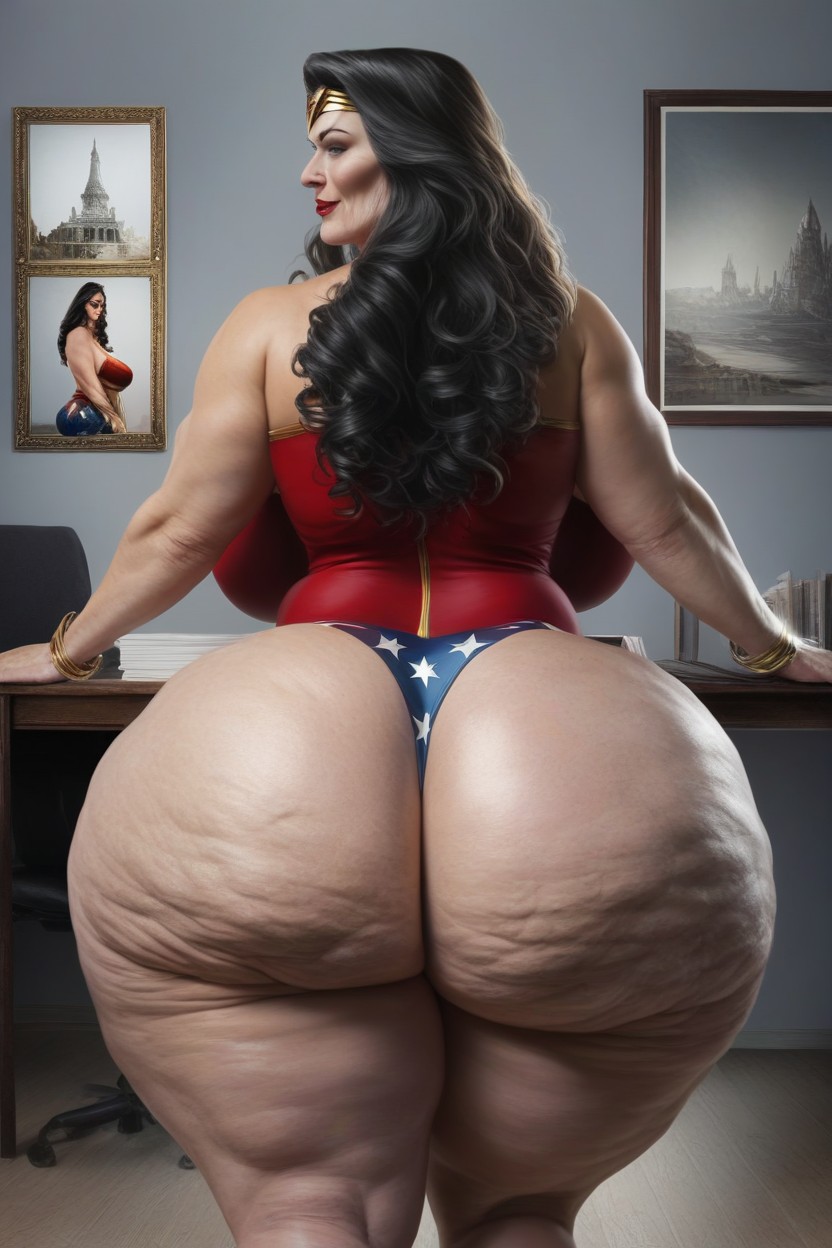 Superhero, Thick Ass, Booty Cheeks Extremely Huge AI Porn