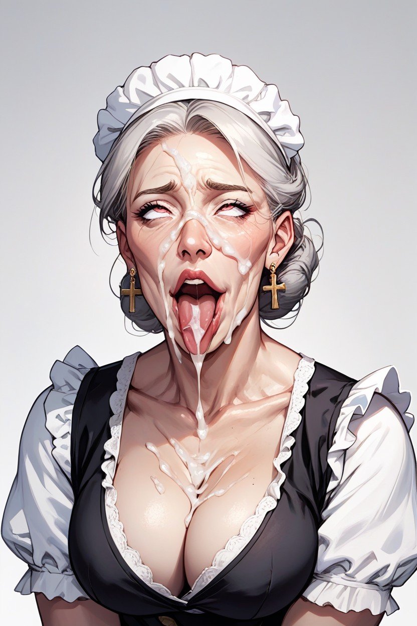 Ahegao, Escote, 60+Furry IA