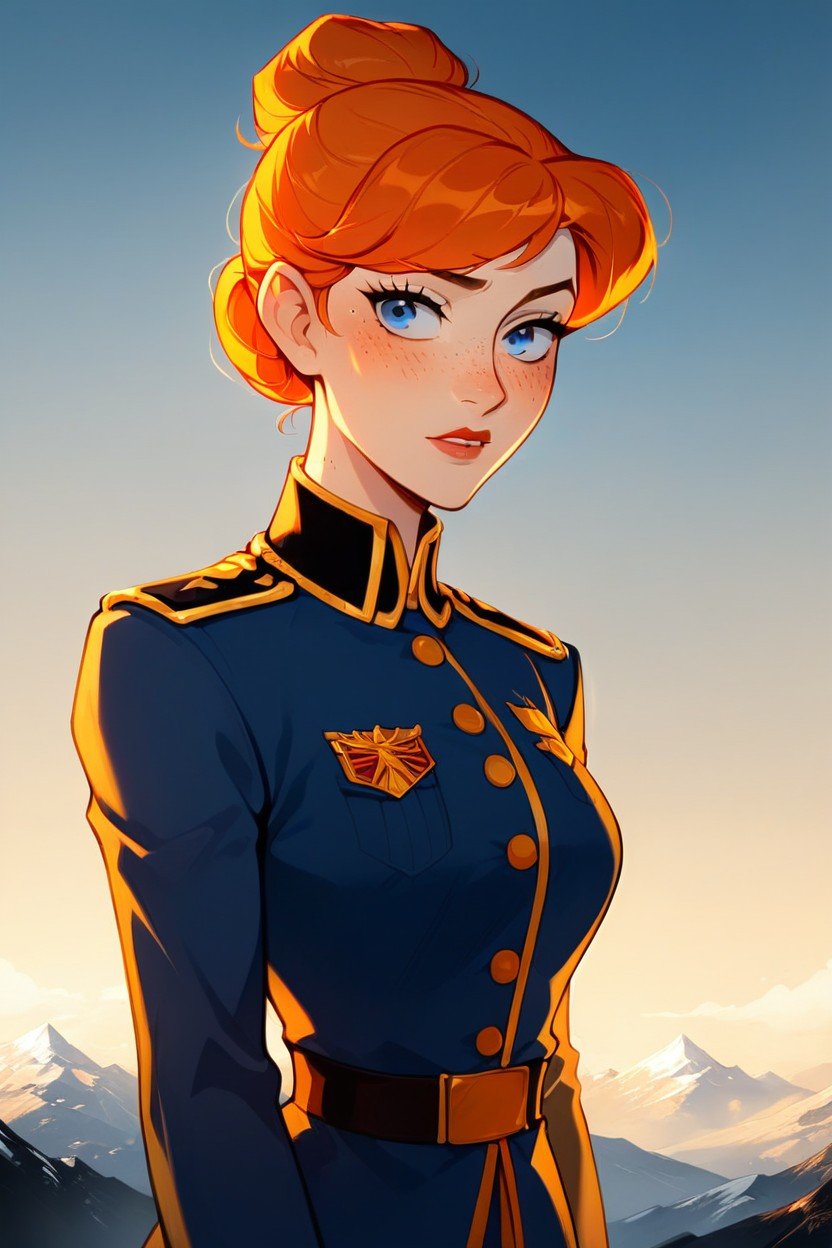 Military Uniform, Annadisney, FrecklesPorno IA Furry