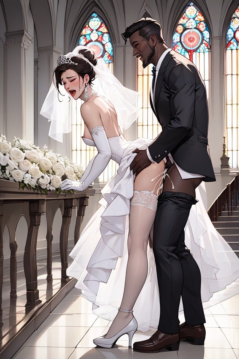 Impregnation, Church Wedding, 18+ヘンタイAIポルノ