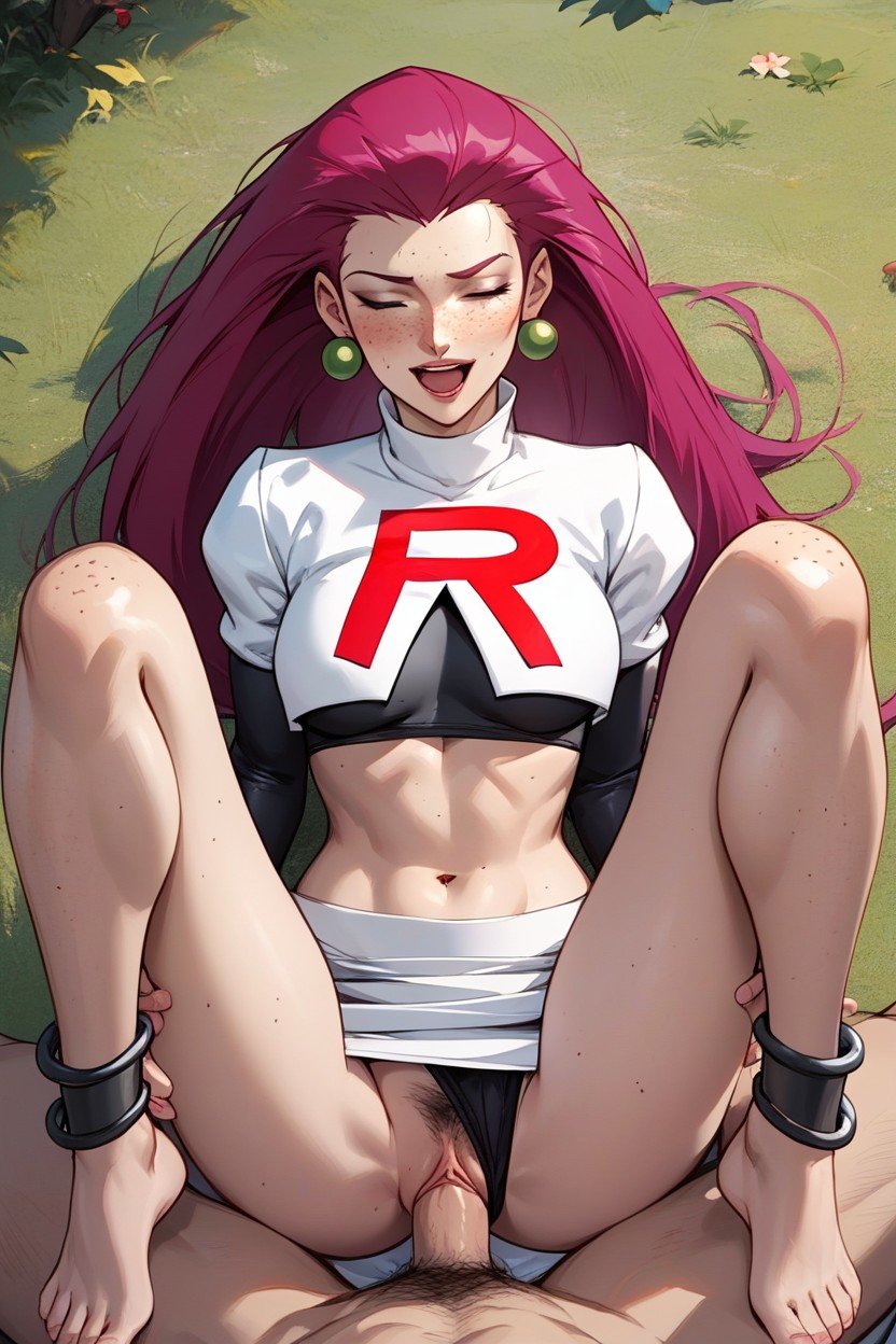 Archetypal Medium Breasts, Pokemon, Team Rocket Uniform Shemale AI Porn