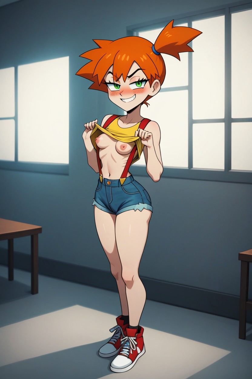 Full Body, Huge Detailed Eyes, Horny AI Porn