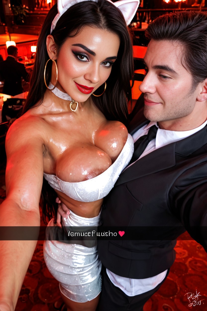 18+, Presenting Breasts, Deep Cleavage AI Porn