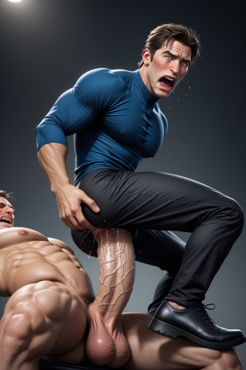 Shocked, Whole Body, Long Legs AI Gay Porn