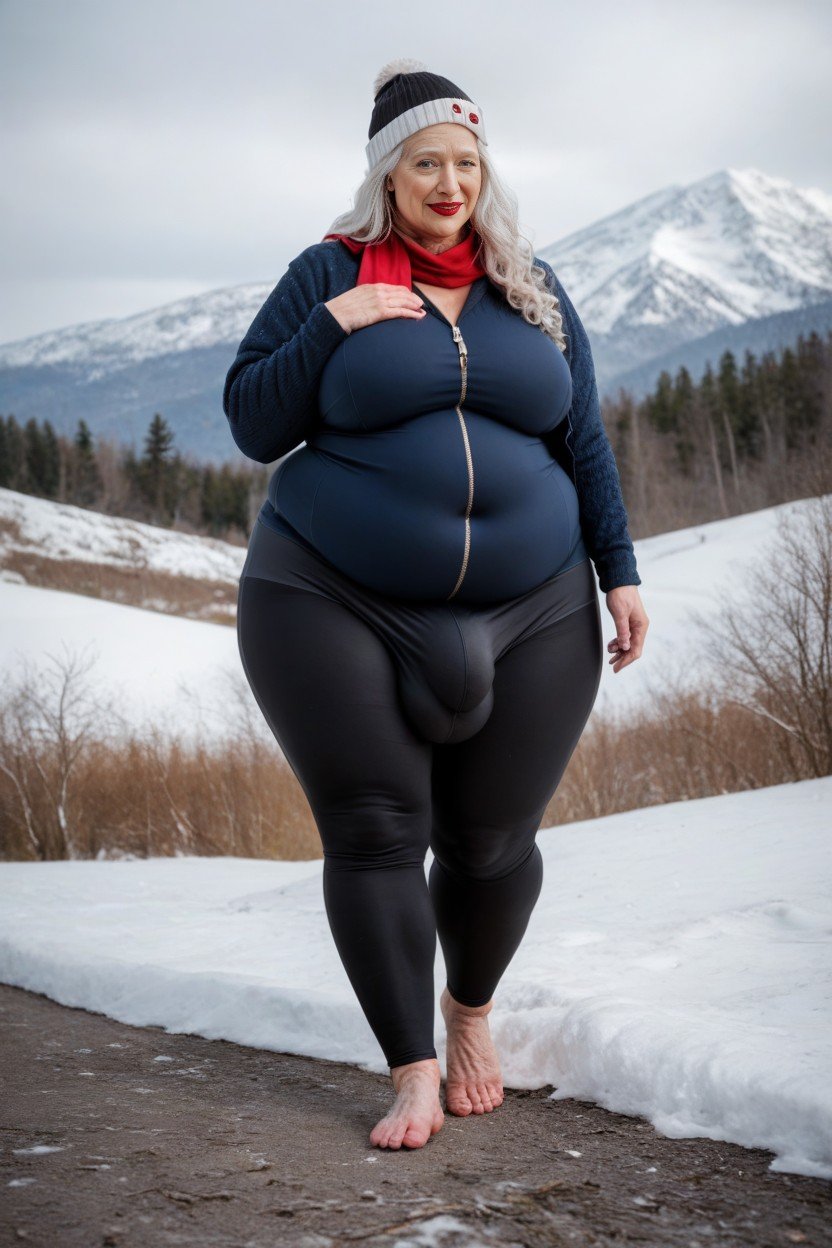 Yoga Pants, Beanie, Snowboarding Furry AI Porn