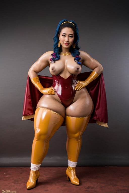 Wrestlingbig Piernas Redondeadobig Chamorros Redondeado Traje De Latexjapanesedesnuda, Corpo Todo, 18+ Hentai IA pornografia