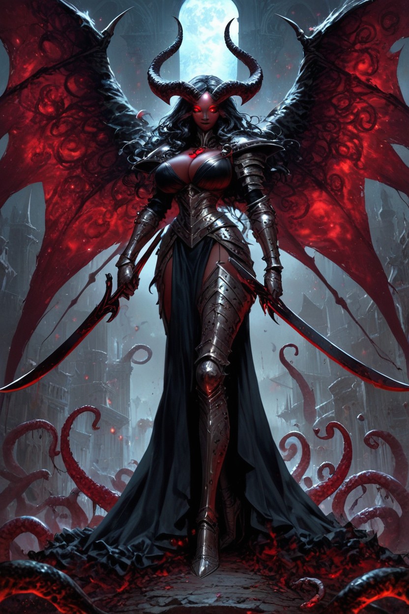 Her Left Arm Is Made Of Tentacles, Polinesia, Giant Eye In Chest Hentai IA