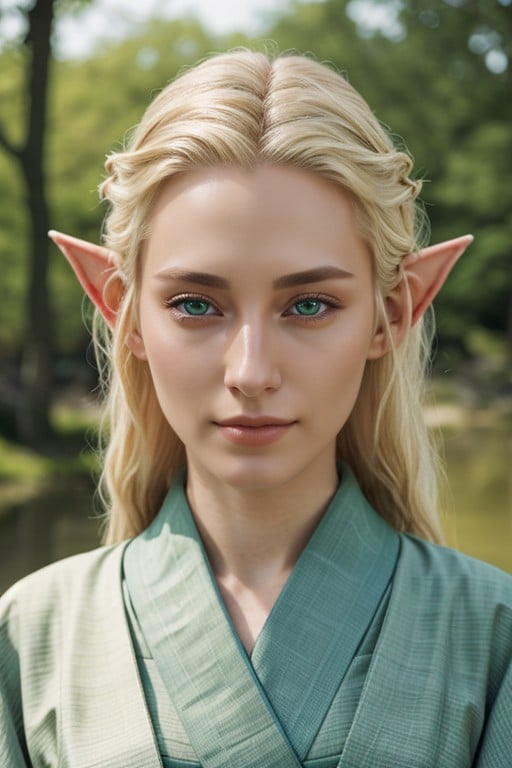 Elf Ears, Blonde Hair, 18+ Shemale AI Porn