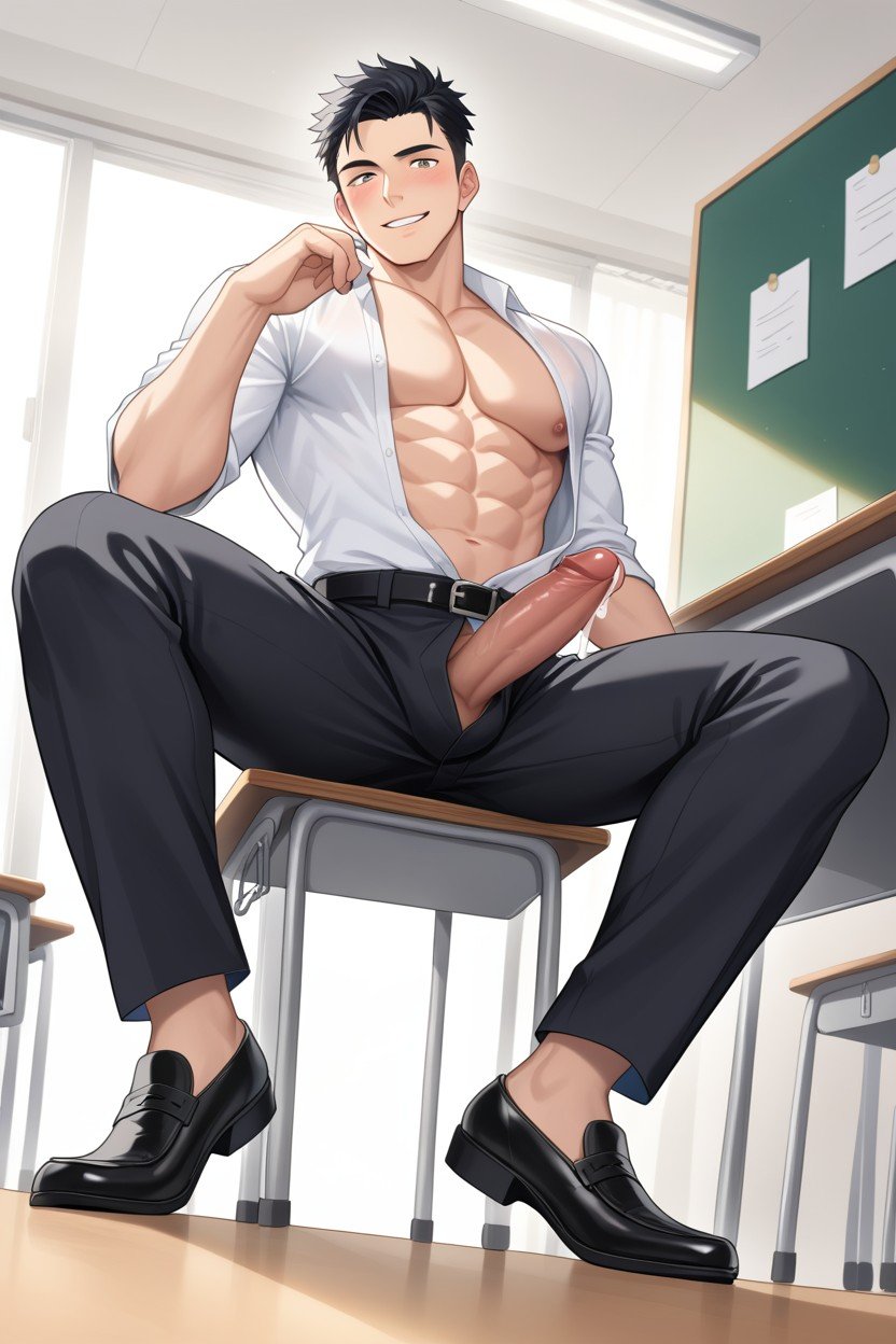 Hard Dick Out, In Classroom, One Person게이 AI 포르노