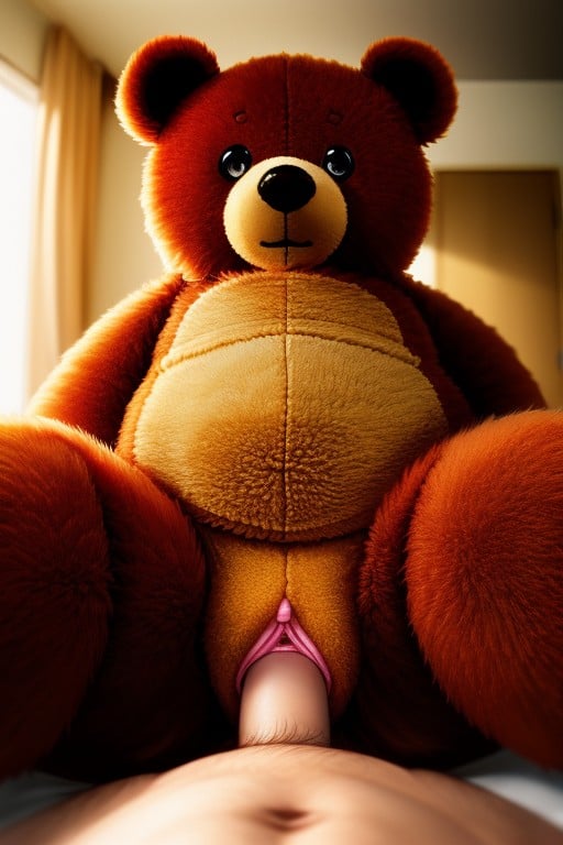 Plush Body, Teddy Bear, Plush Teddy Bear Pornografia peluda com IA