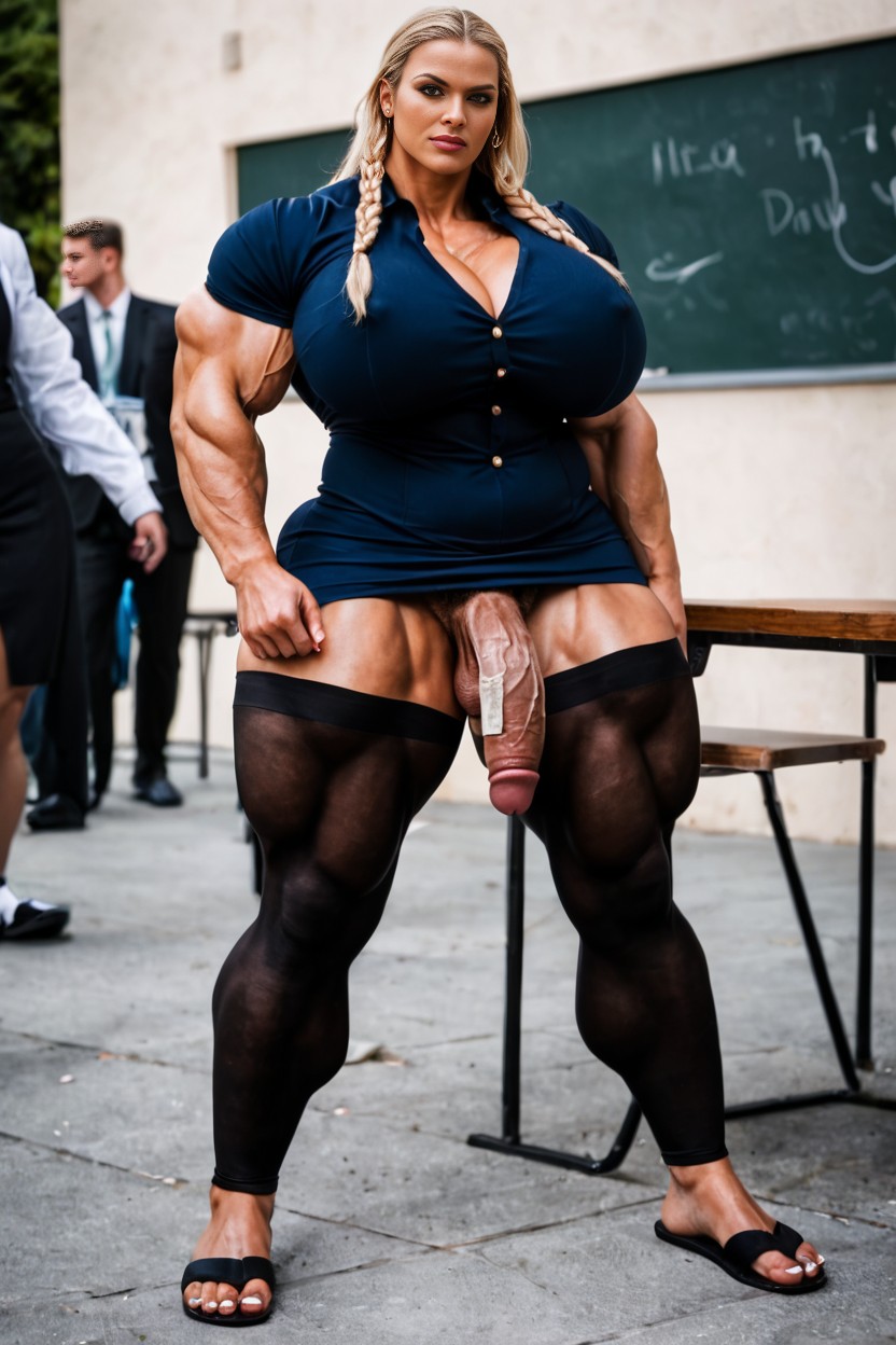 Steroids, Muscular Cheekbones, Massive Muscular Quads AI Porn