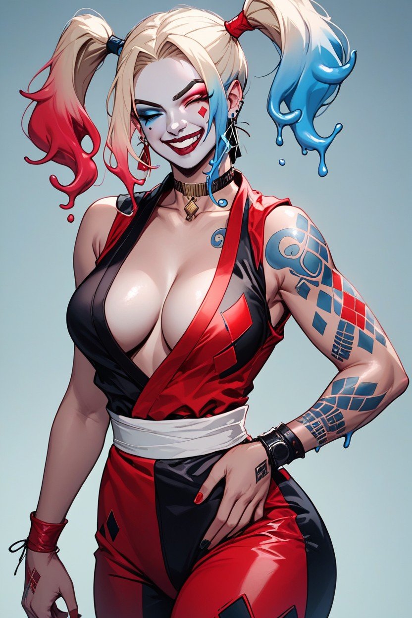 Harley Quinn, 模特姿势, PawgAI黃漫