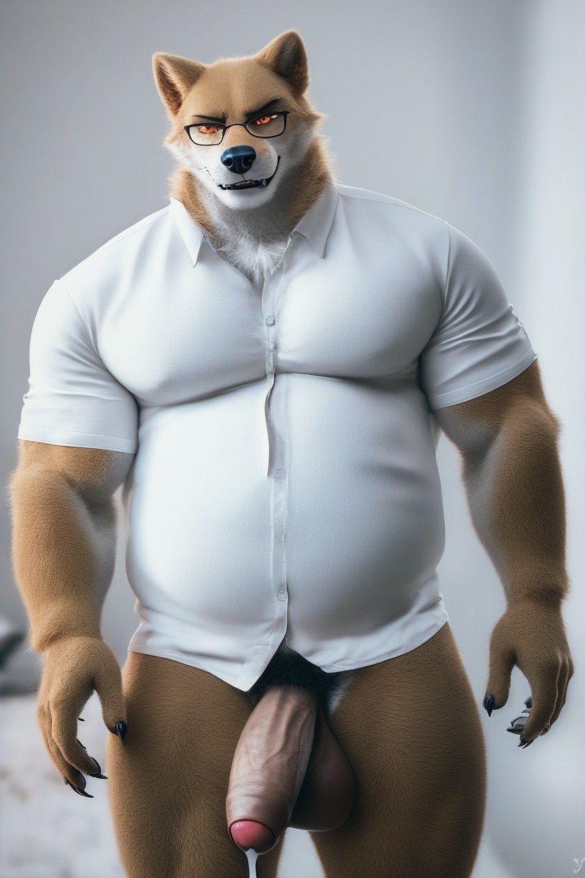 Daddy Bear, Big Uncut Penis, Big Balls퍼리 AI 포르노