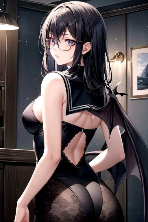 Sailor Uniform, Another World, Glasses Asian AI Porn