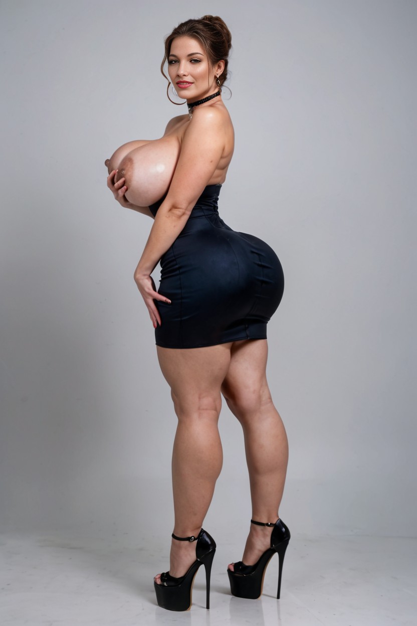 Stunning, Extreme Large Asshole, Pointy Chin AI Porn