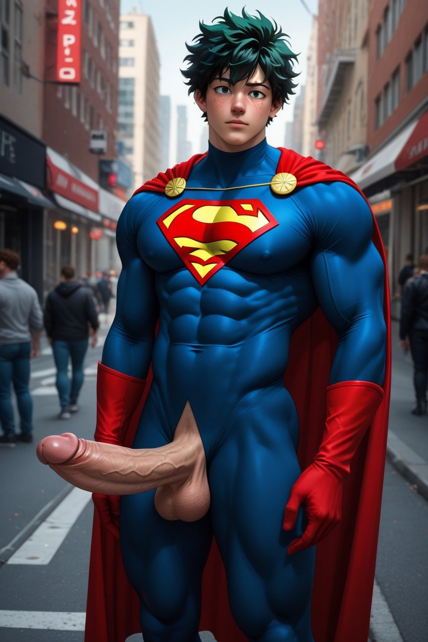 Super Heroi, Biceps, Huge Cock Pornografia gay com IA