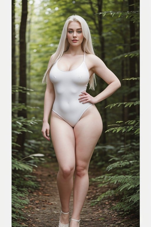 В Хорошей Форме, Curvy Thighs, Beautiful Face ИИ гей порно