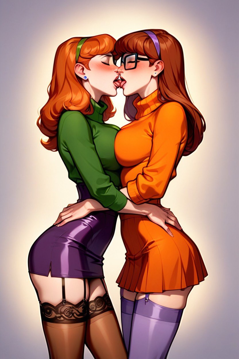 Redhead Velma Orange Clothes, Brownhair, Velma Dinkleyscooby DooPorno IA Gay