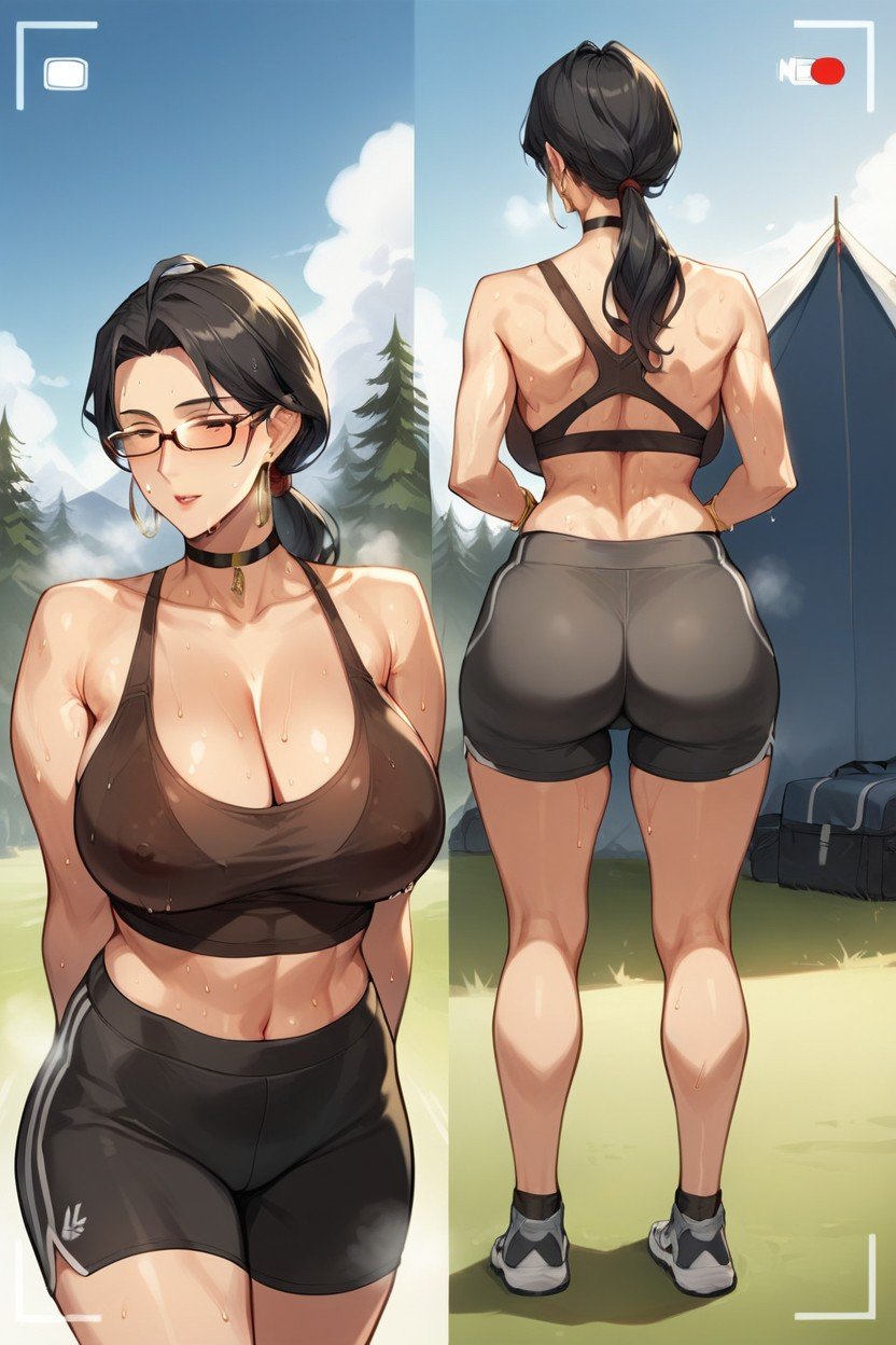 Sporty Shorts, Wet Armpit, Vues MultiplesPorno IA Hentai