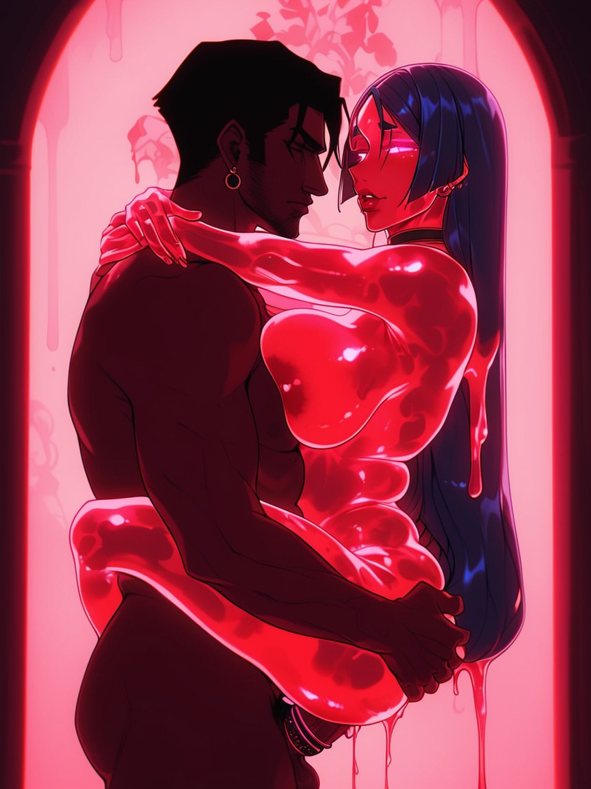 Waist Shot, Slime Girl, Naked AI Porn