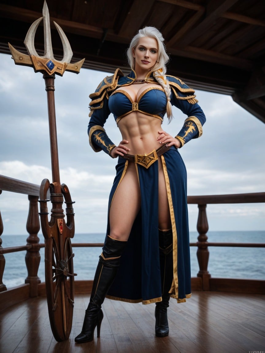 Lady Jaina Proudmoore From World Of Warcraft, Pelo Rubio, Ultra Fit BodyFurry IA