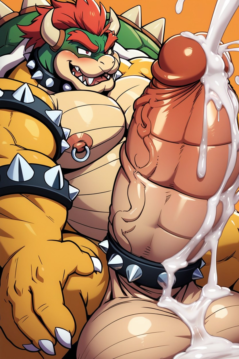 Hyper Dick, Fat Bowser, Hyper Ejaculation AI Porn