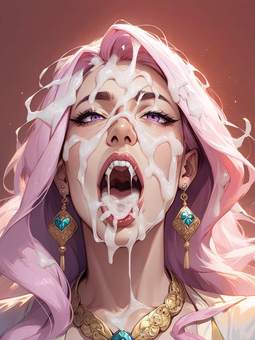 Mouth Open, Belle Delphine, Messy Facial人妖AI色情