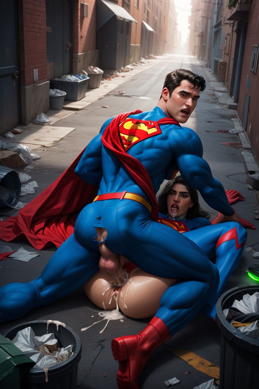 Looking At Viewer, Realistic, Superman Pornografia gay com IA