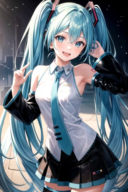 Hatsune Miku, Small Ass, Cute Hentai AI Porn