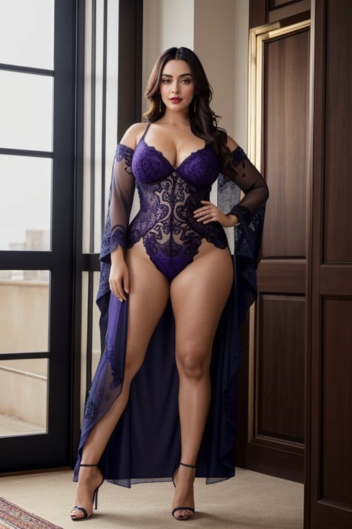 Wide Voluptuous, Moroccan Djallaba, Large Ass Asian AI Porn