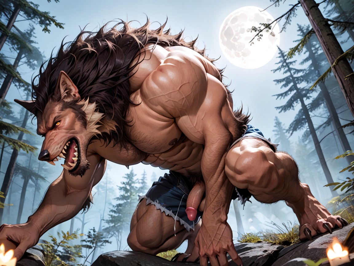 Large Hairy Chest Muscles, Monster, 陰毛 AI同性戀黃片