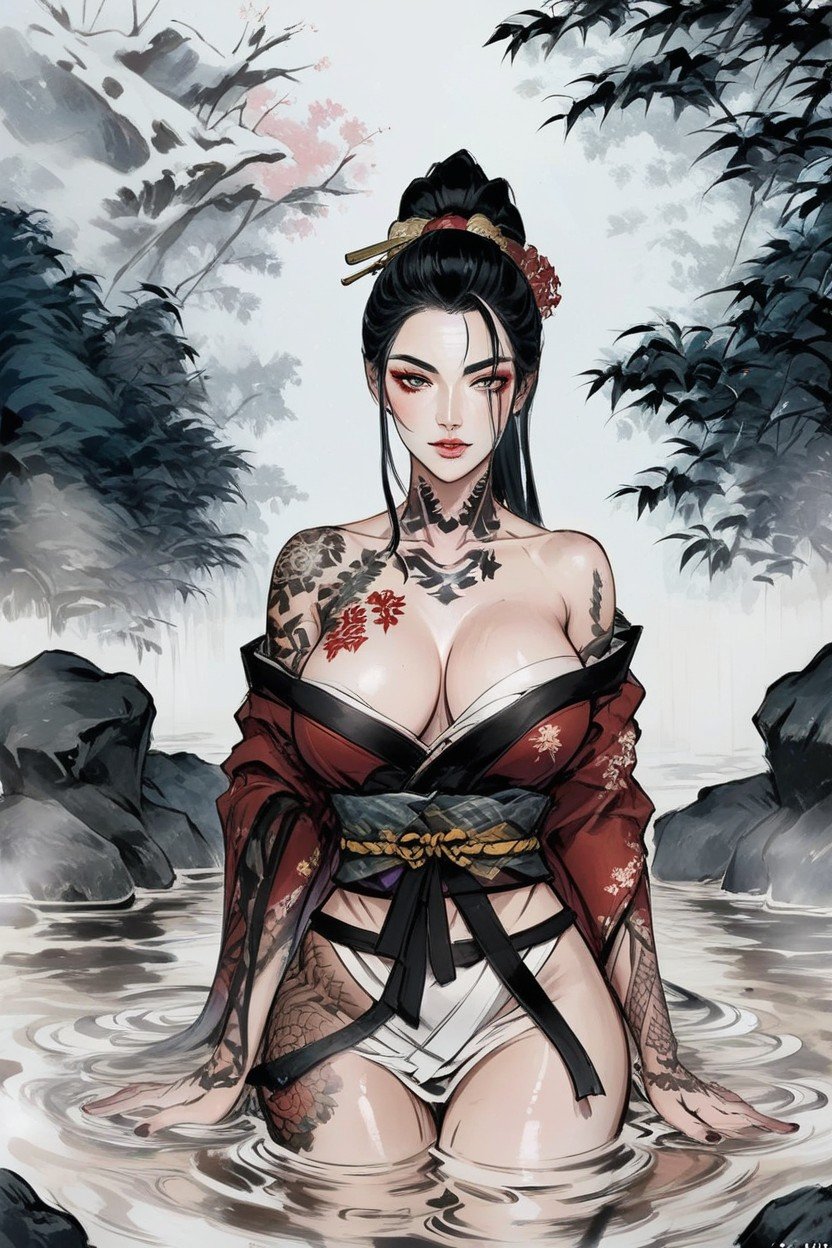 Aguas Termales, Yakuza Woman, LargoHentai IA