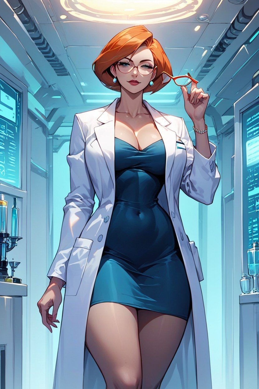 Laboratory, Labcoat, 큰 엉덩이퍼리 AI 포르노