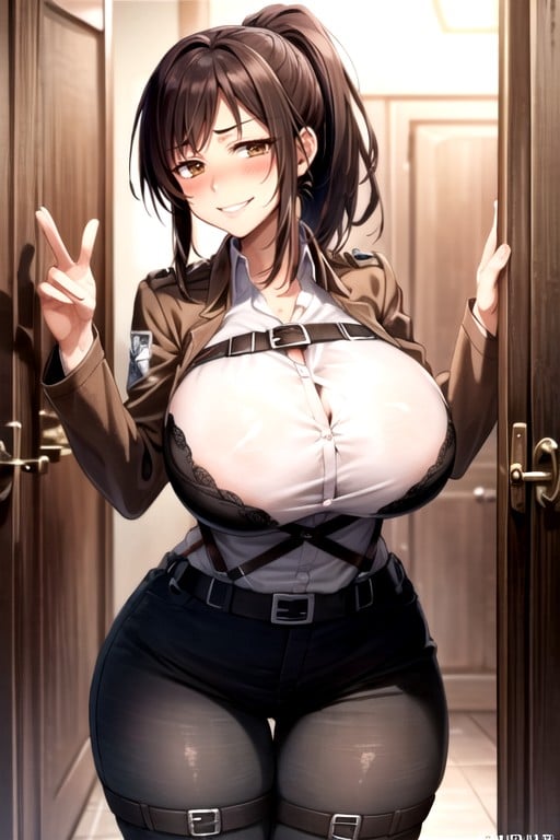 거대한 엉덩이, Uniform From Attack On Titan, 18+게이 AI 포르노