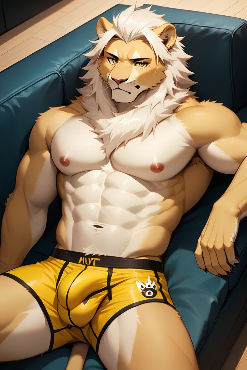 Detailed Eyes, Gay, Detailed Furry AI Porn