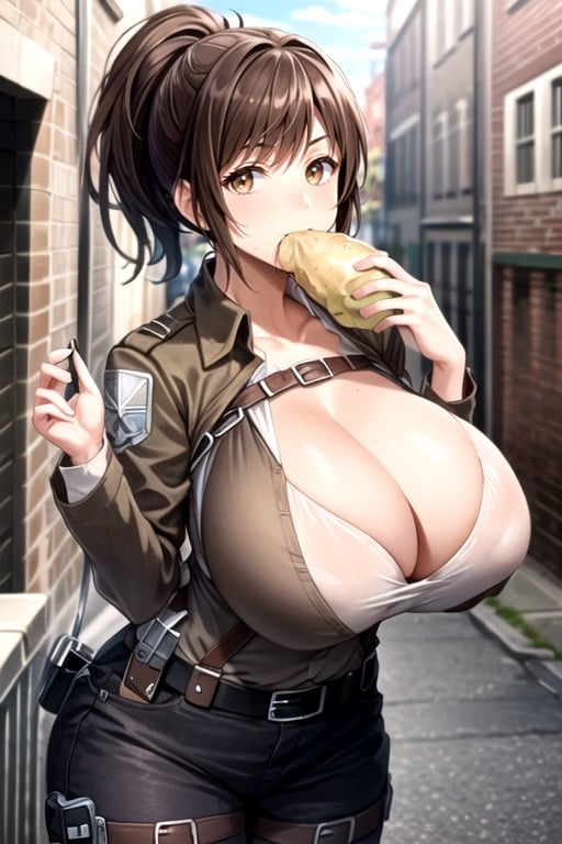 Sasha Braus (attack On Titan), Uniform From Attack On Titan, Eat A Potato Furry AI Porn