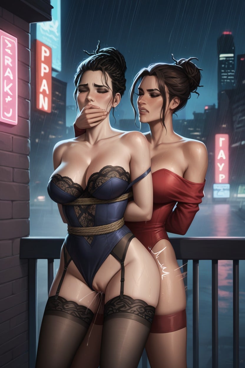 Leotard, Medium Breast, Thrusting Motion Hentai AI Porn