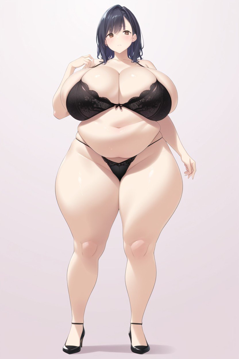 Gigantic Fat Belly, Plain Background, Gigantic Ass쉬메일 AI 포르노