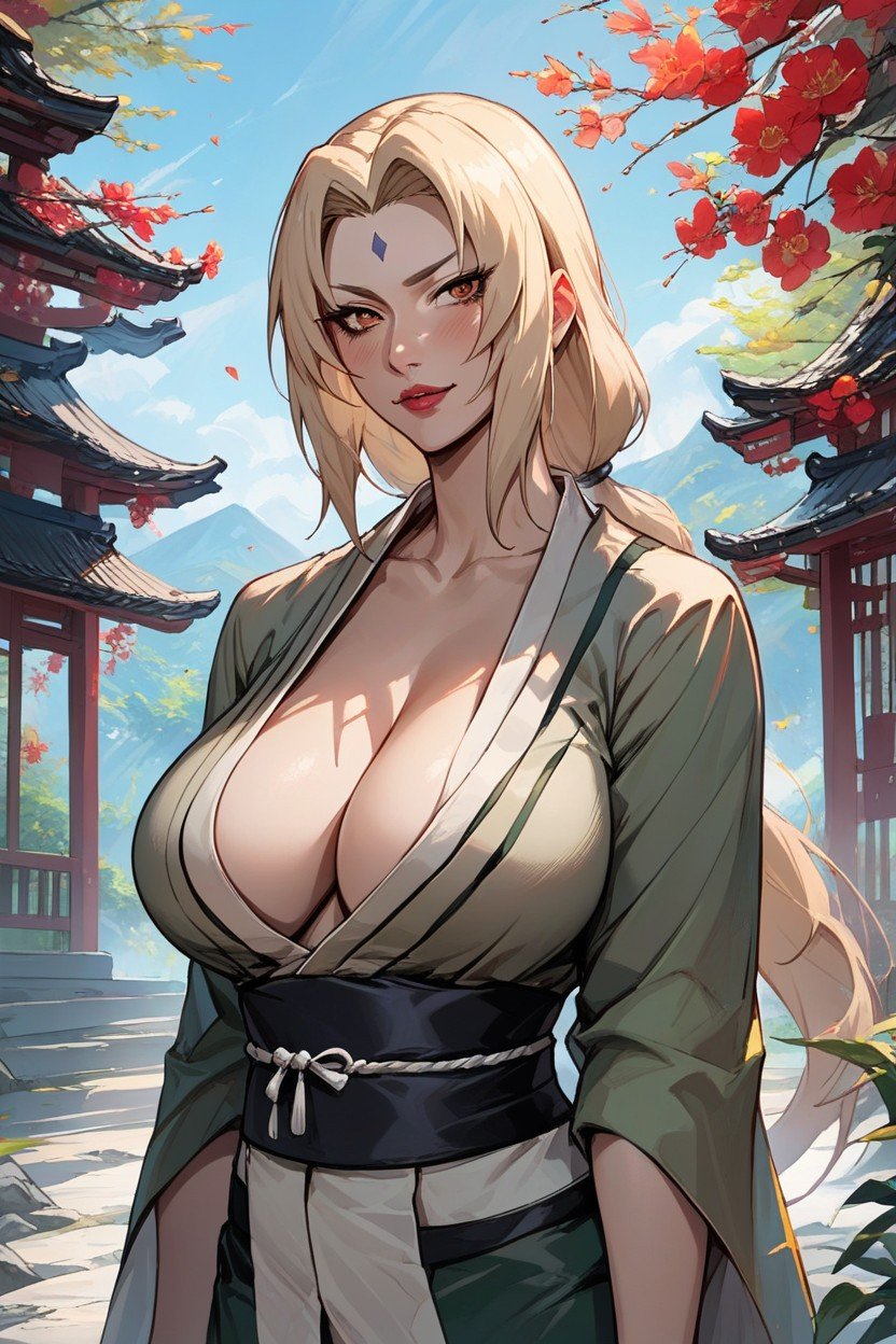 18+, Big Breasts, Tsunade From Anime NarutoニューハーフAIポルノ