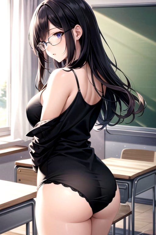 Back View, Classroom, Teacher AI Gay Porn