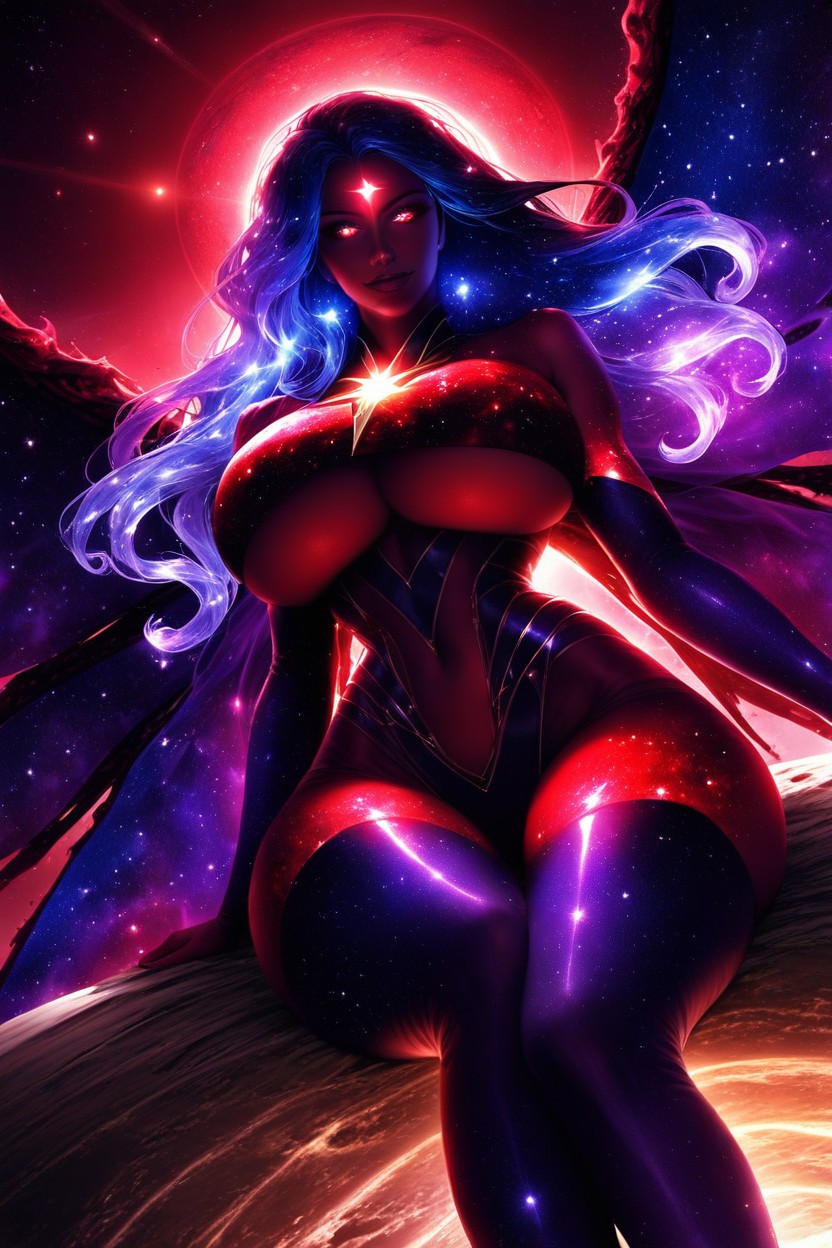 Enormous Hyper Breasts, Waist View, Sideboob Hentai IA