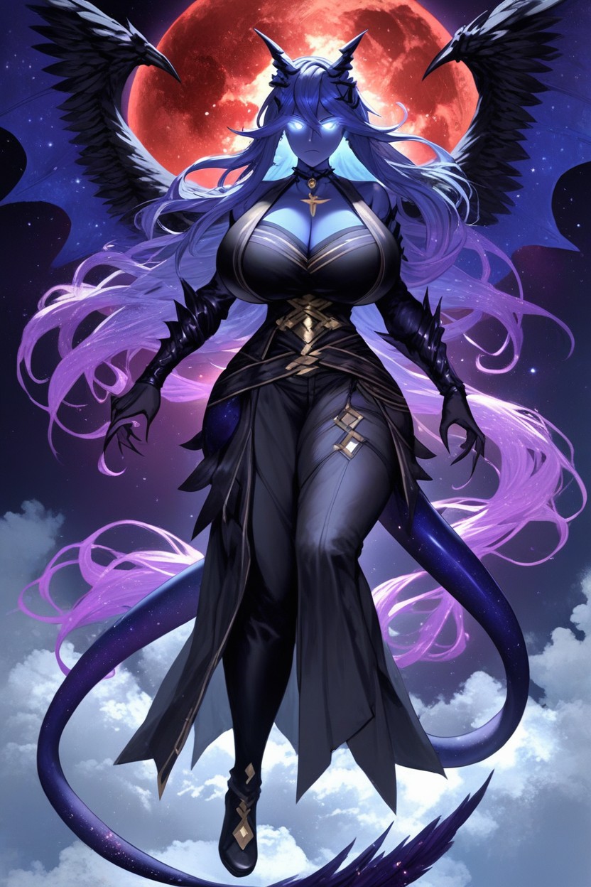 18+, Gorgeous, Blue Cosmic Skin Hentai IA