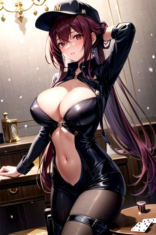 Award Winning Anime Artwork In The Style Of The S A Stunning, Playing Cards, Snowing Asian AI Porn