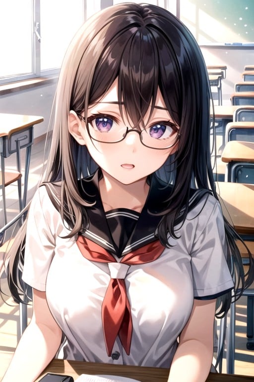 Hair, Glasses, One WomanAI黄漫