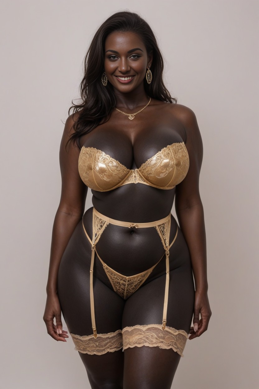 Firm Tits, Extremely Attractive Beautiful Face, Super Wide Hips AI Porn