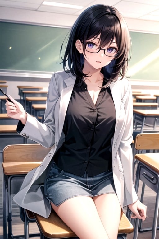 White Coat, Eimi Fukada, Glasses퍼리 AI 포르노