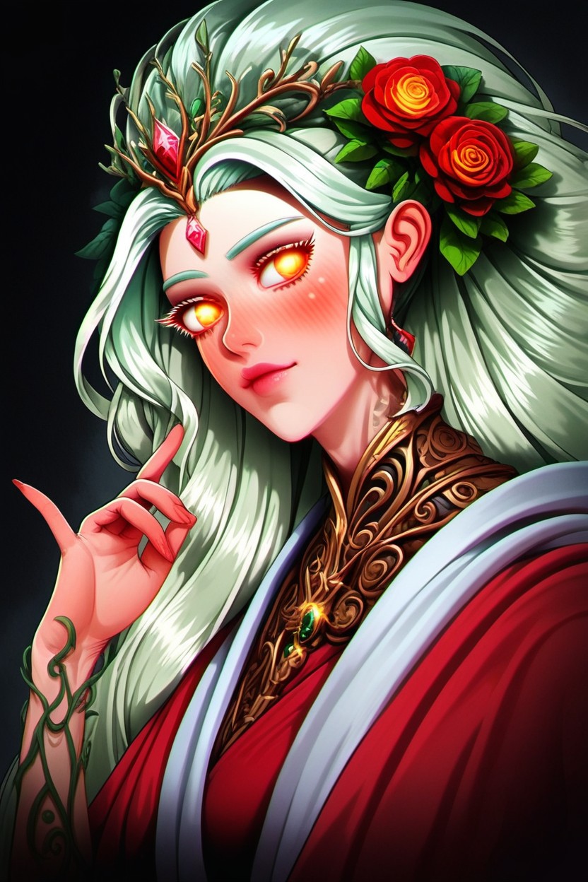 Natural Gemstone Adornments, Neocoill Artstyle, Frame Hentai IA